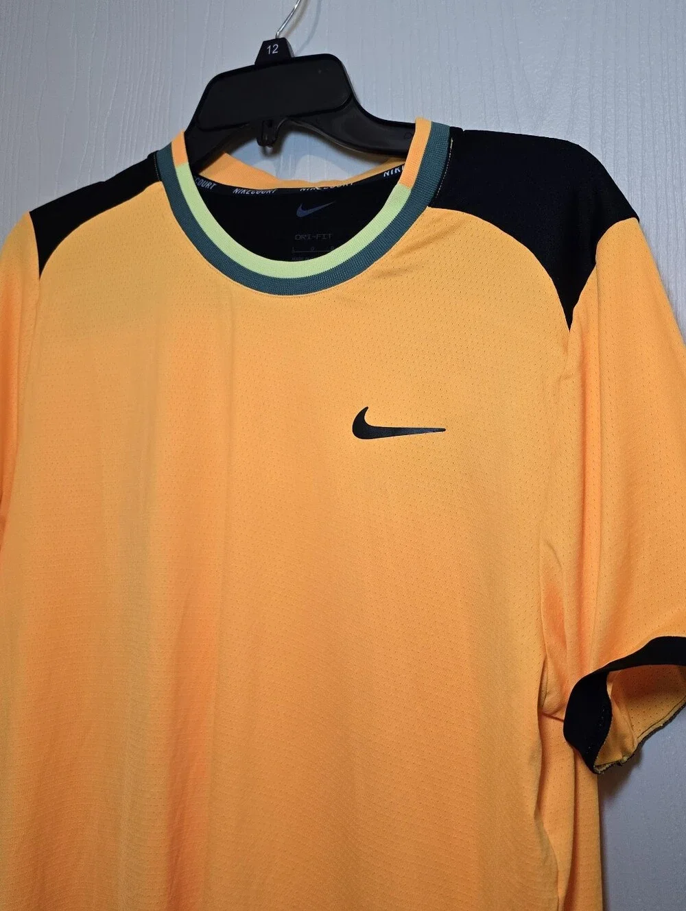 Nike Court Advantage‎ Large Orange Shirt Carlos Alcaraz Dri-Fit FD5319-845